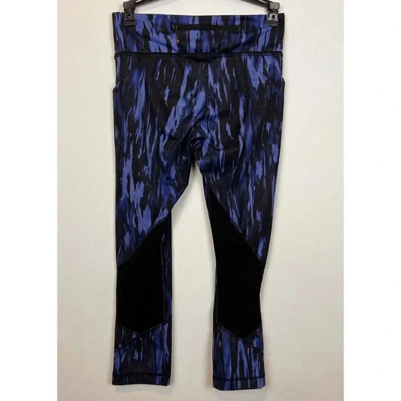 Lululemon Pace Rival Crop Leggings Painted Animal Sprinkler Black size 4 - Picture 13 of 16